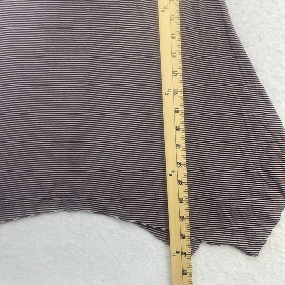 American Eagle Shirt Womens XS Soft & Sexy Purple Gray Striped Short Sleeve - Picture 8 of 12
